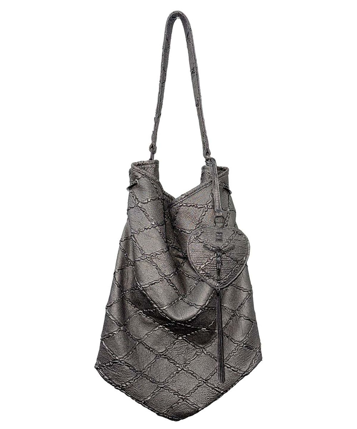 스컬프터(SCULPTOR) Quilted Slouch Bag Gun Metal