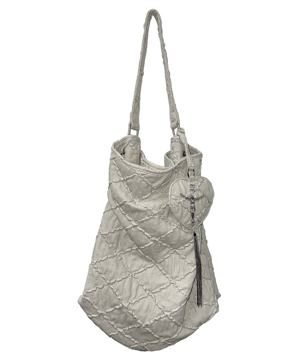 스컬프터(SCULPTOR) Quilted Slouch Bag Stone