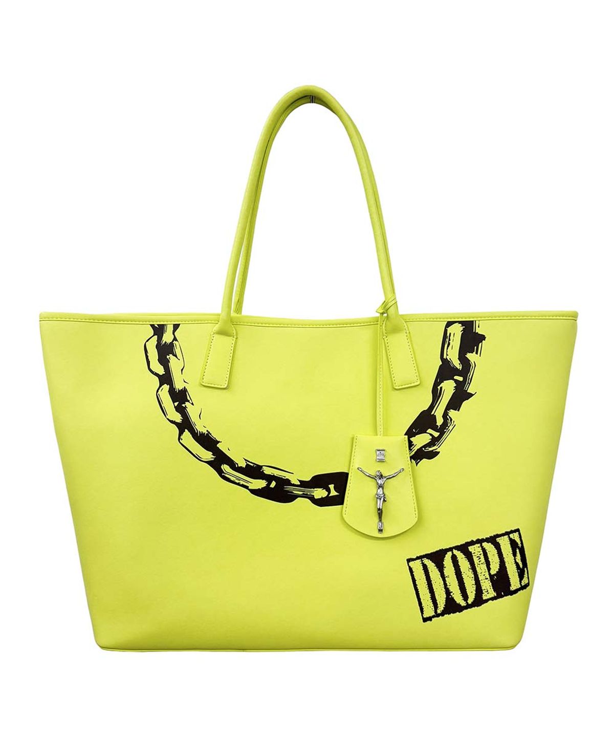 스컬프터(SCULPTOR) Couture Grocery Tote Bag Neon Yellow
