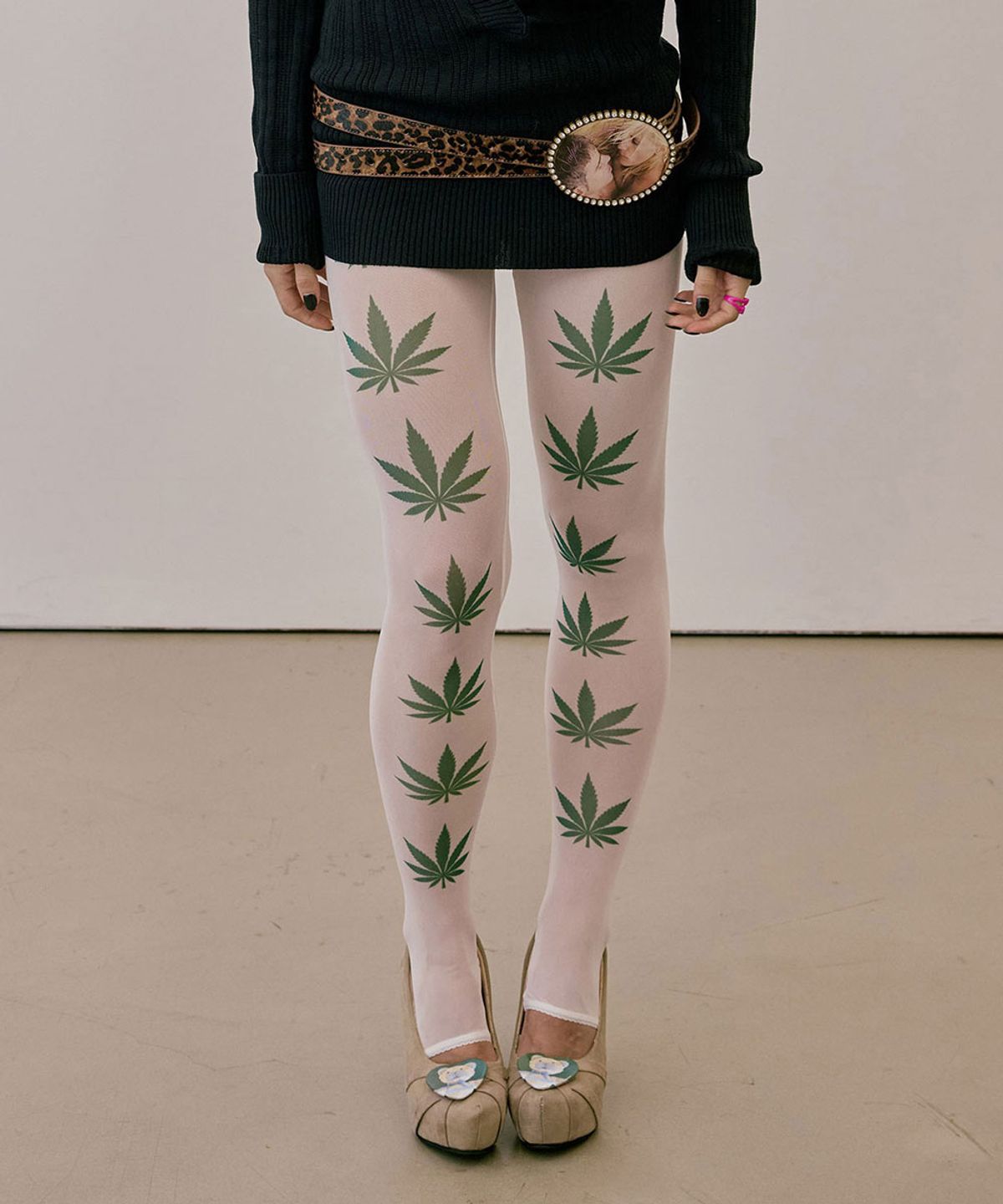 스컬프터(SCULPTOR) Stoner Girl Tights White