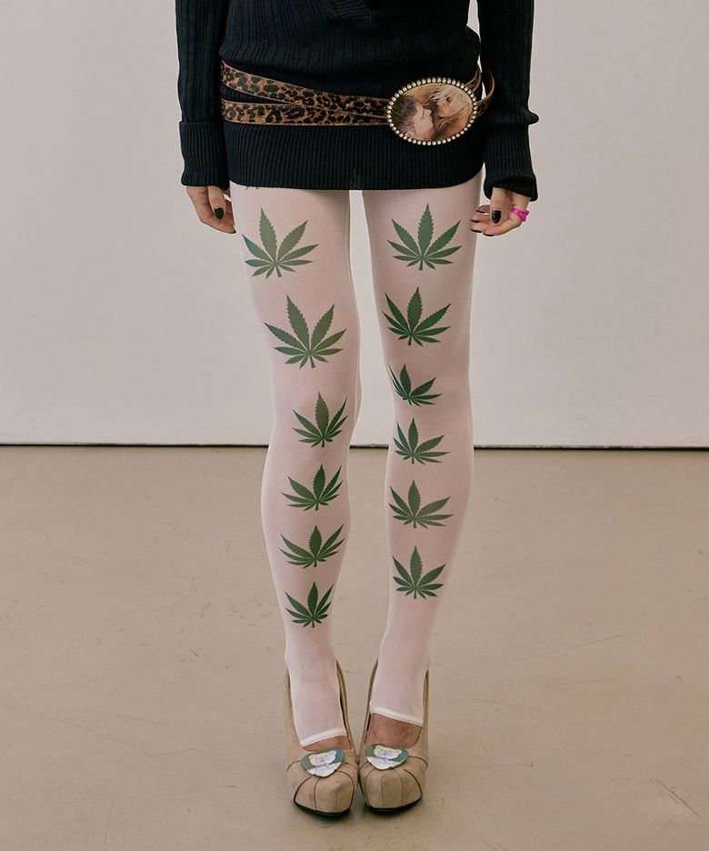 Stoner Girl Tights White