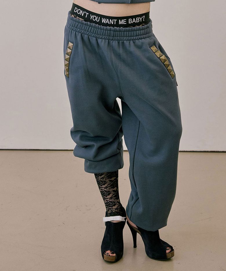 Napoleon Stud Sweatpants Charcoal