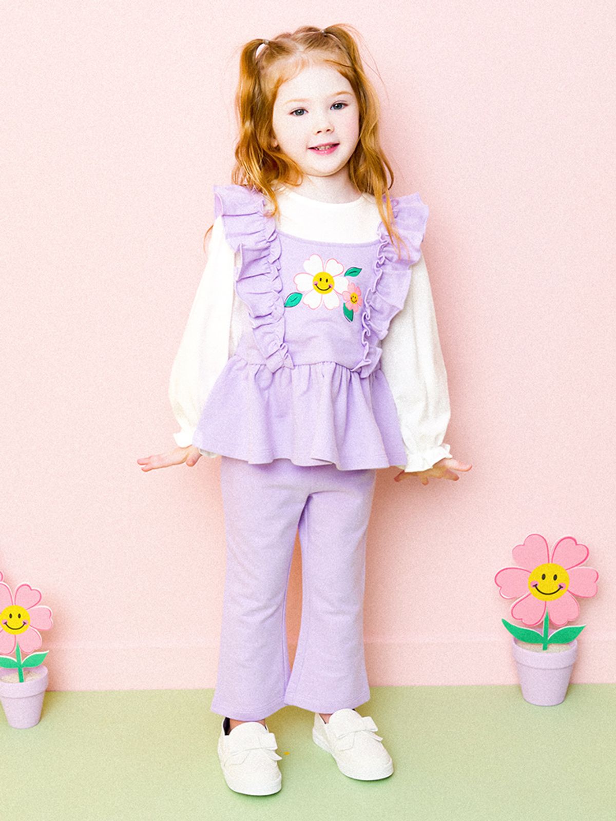 헤이미니(HEJMINI) NEW해피플라워뷔스티에레이어드상하복