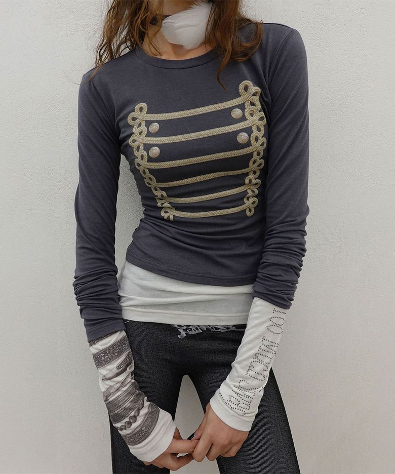 Napoleon Long Sleeve Tee Charcoal