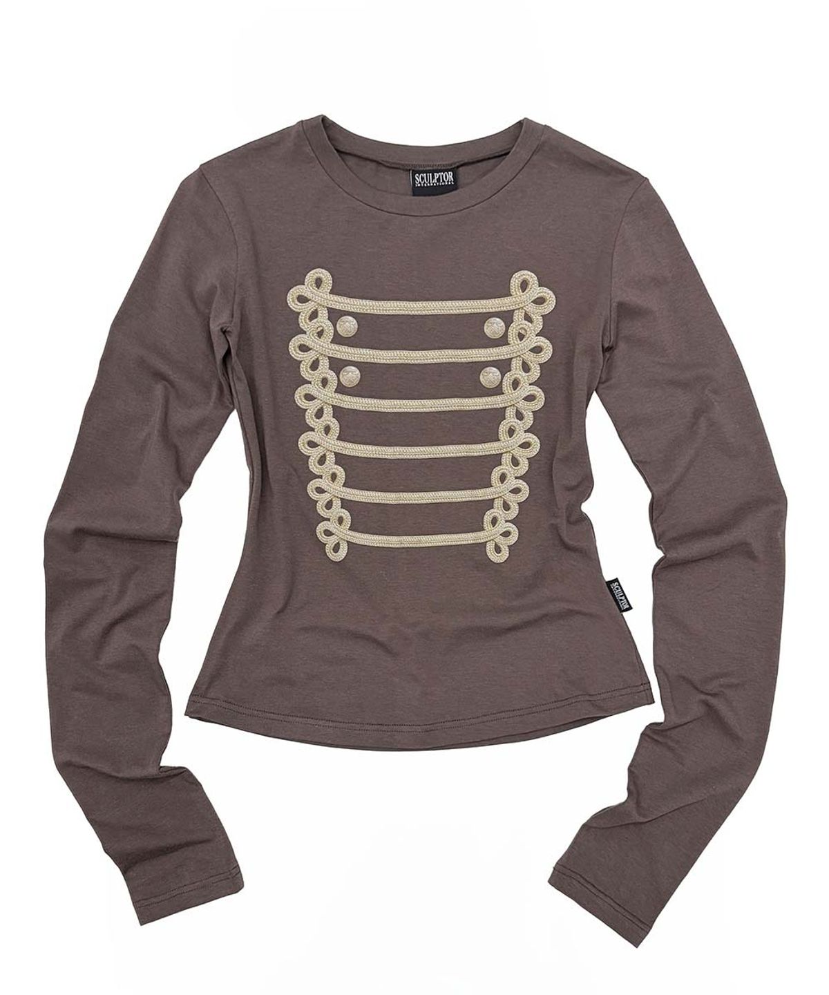 스컬프터(SCULPTOR) Napoleon Long Sleeve Tee Brown