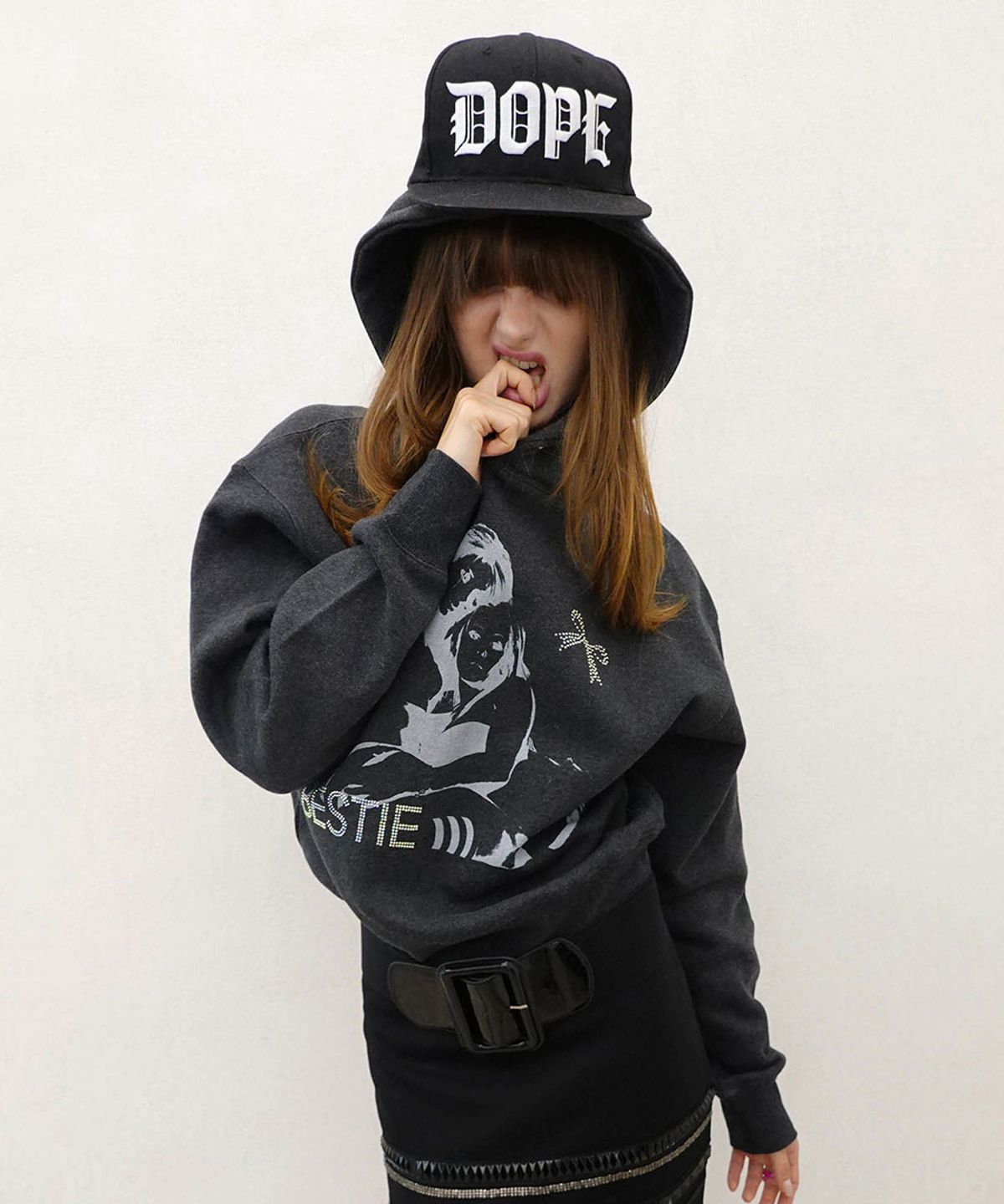 스컬프터(SCULPTOR) Bestie Hoodie Melange Charcoal