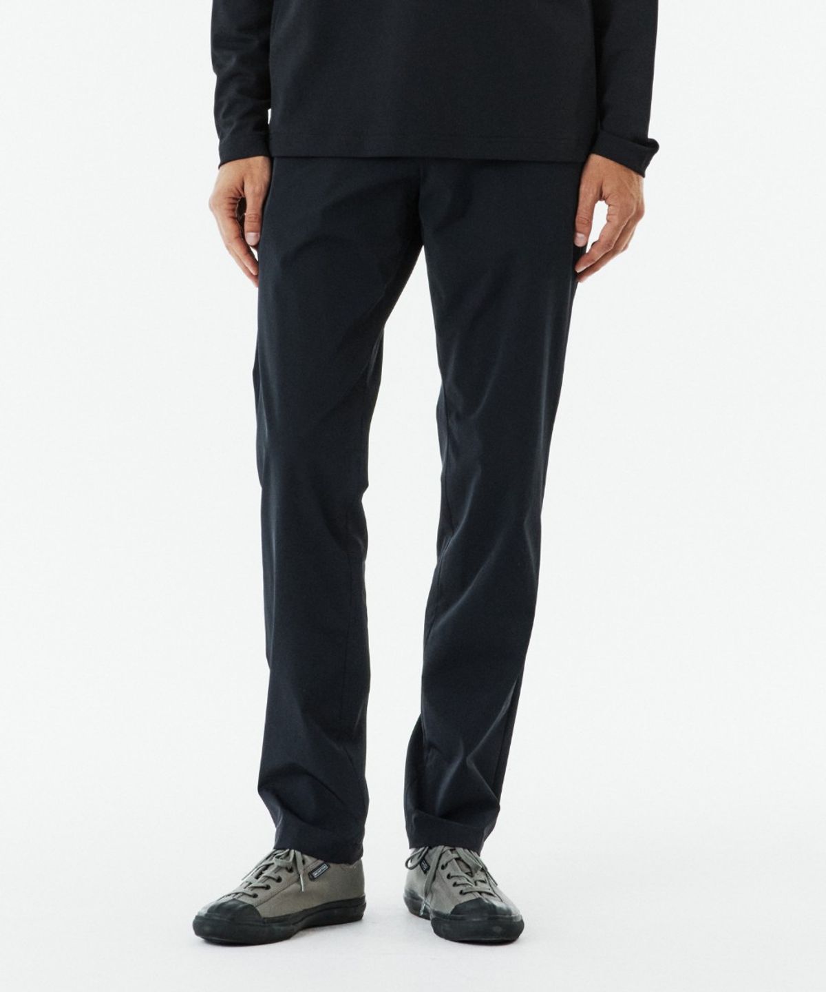 브롬톤 런던(BROMPTON LONDON) REGULAR FIT TROUSERS - BLACK (P263MPT121)