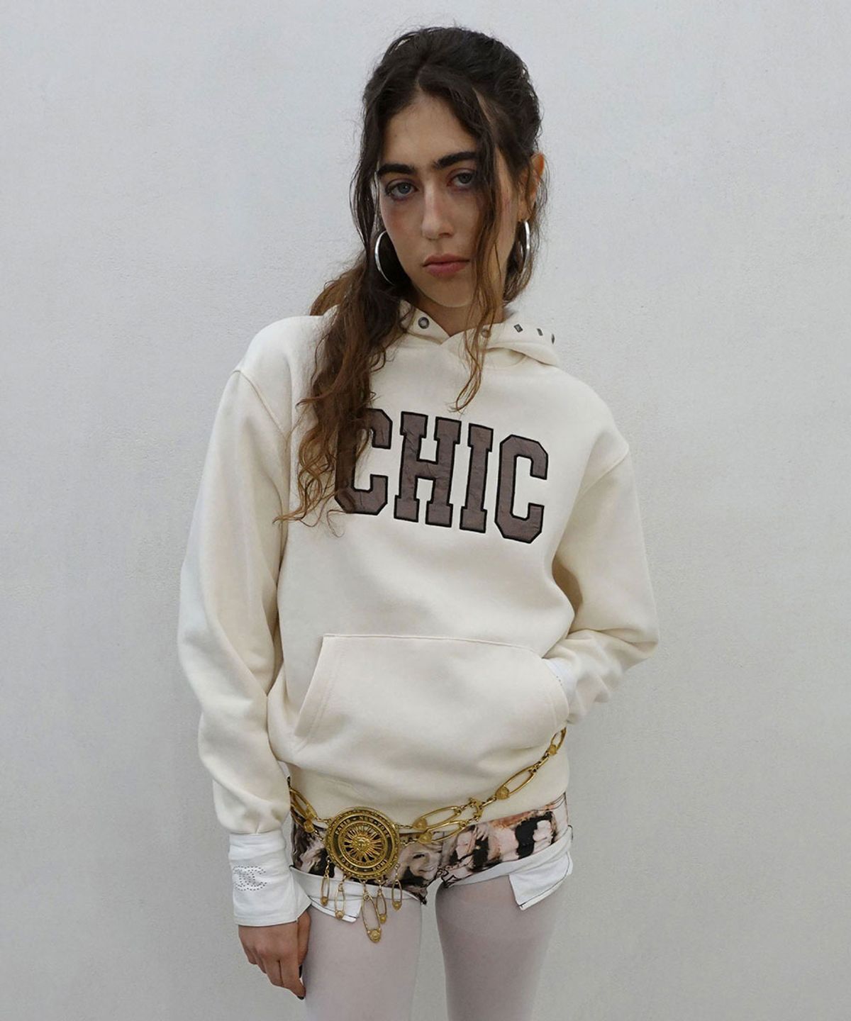 스컬프터(SCULPTOR) Chic Hoodie Dirty White