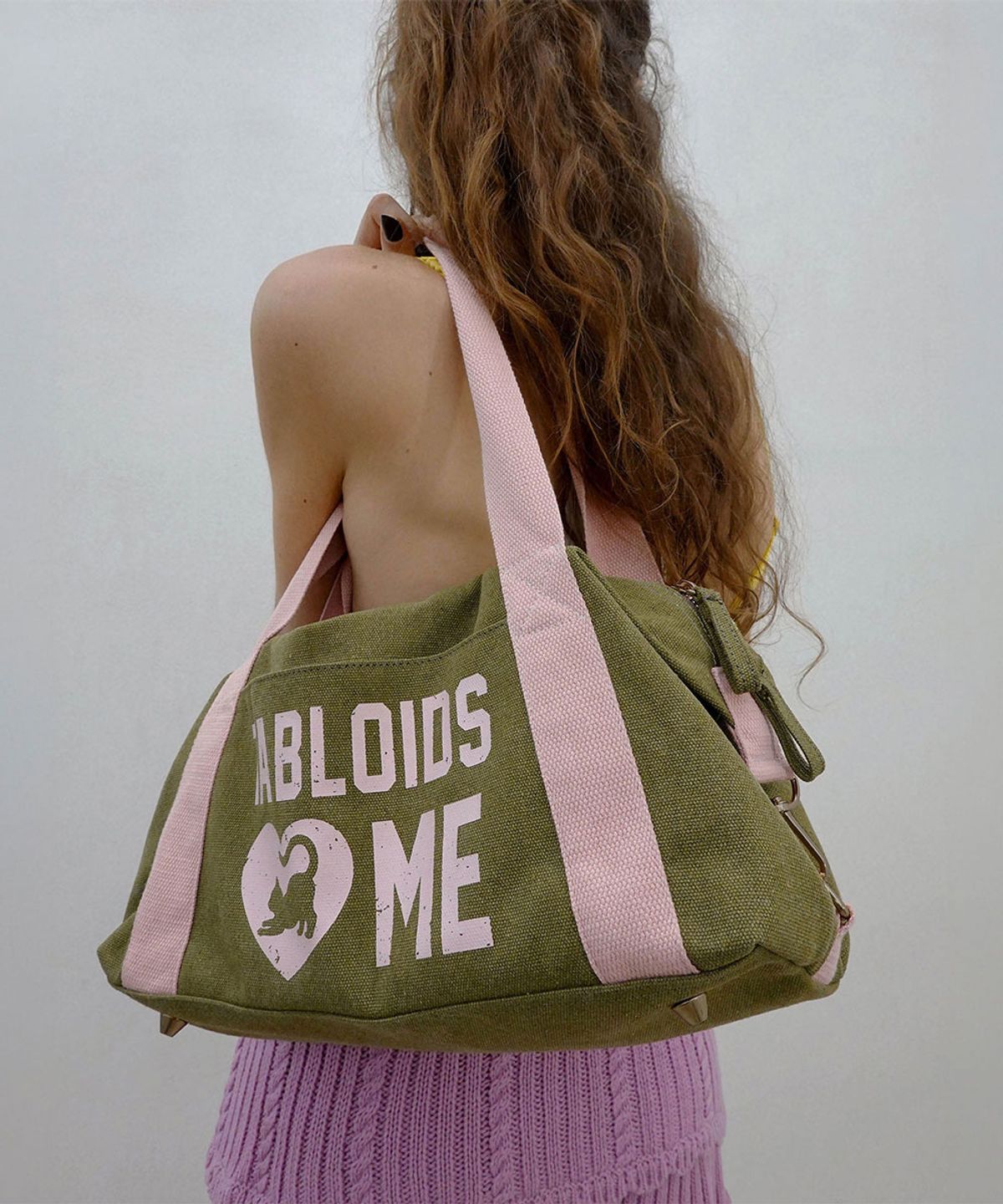 스컬프터(SCULPTOR) Vintage Canvas Bowling Bag Khaki