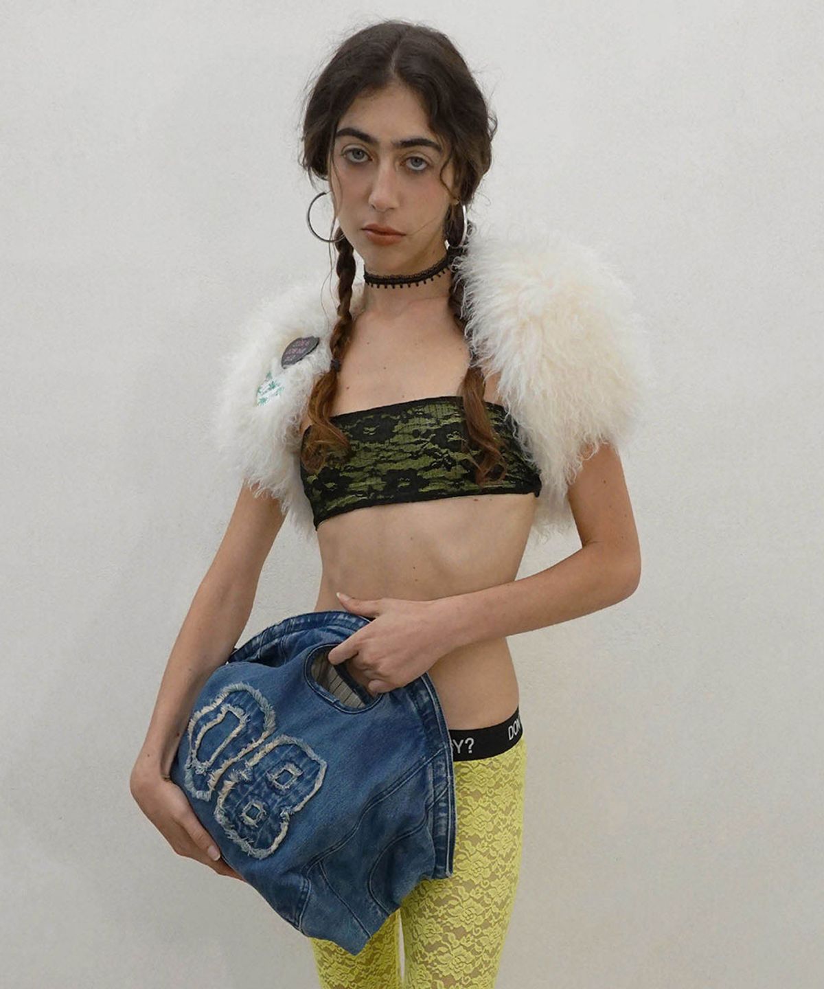 스컬프터(SCULPTOR) Bad Seed Denim Bag Mid Blue
