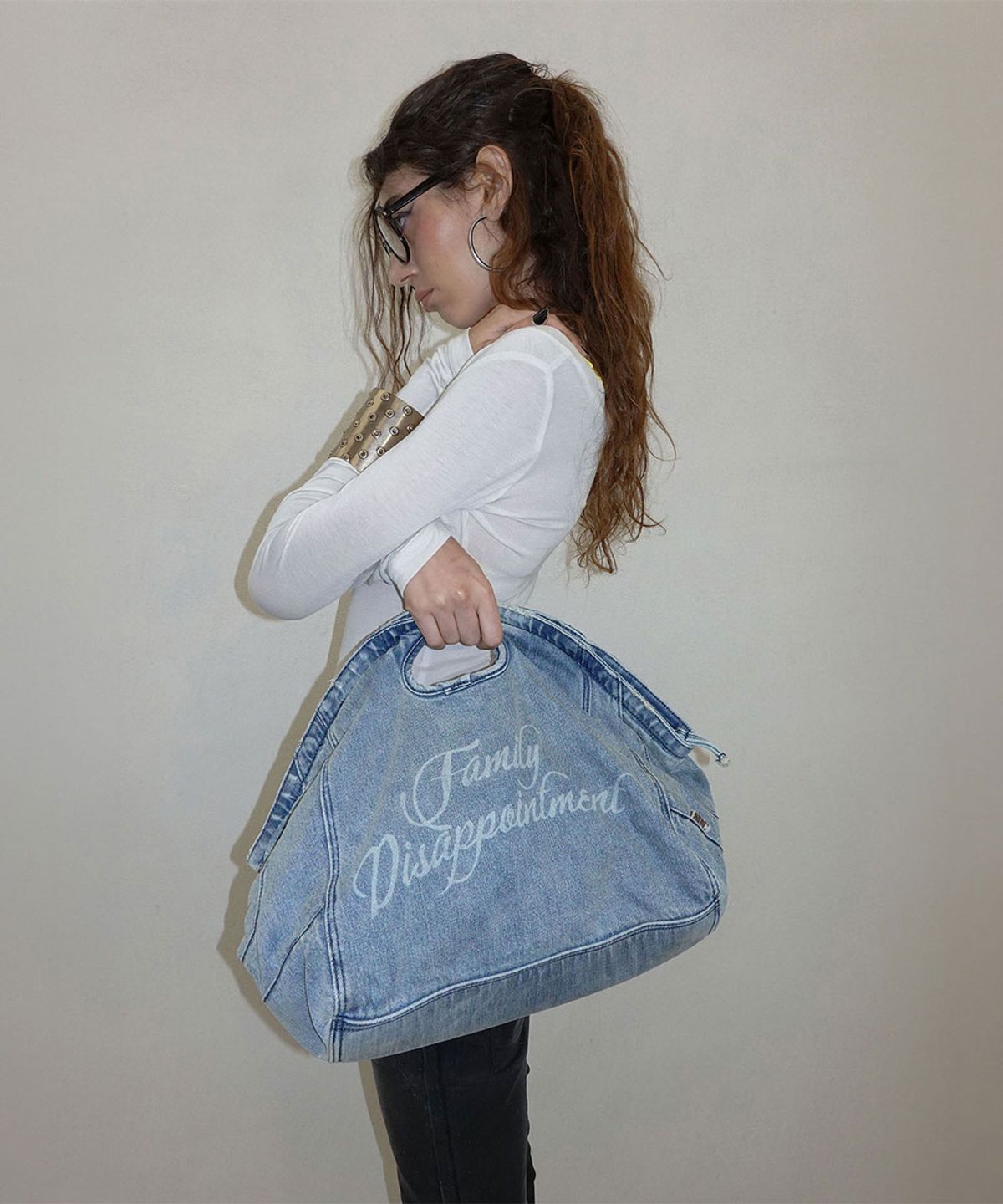 스컬프터(SCULPTOR) Bad Seed Denim Bag Light Blue
