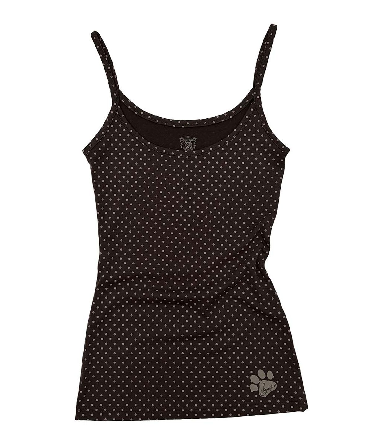 스컬프터(SCULPTOR) Sweet Kitty Dot Tank Top Brown