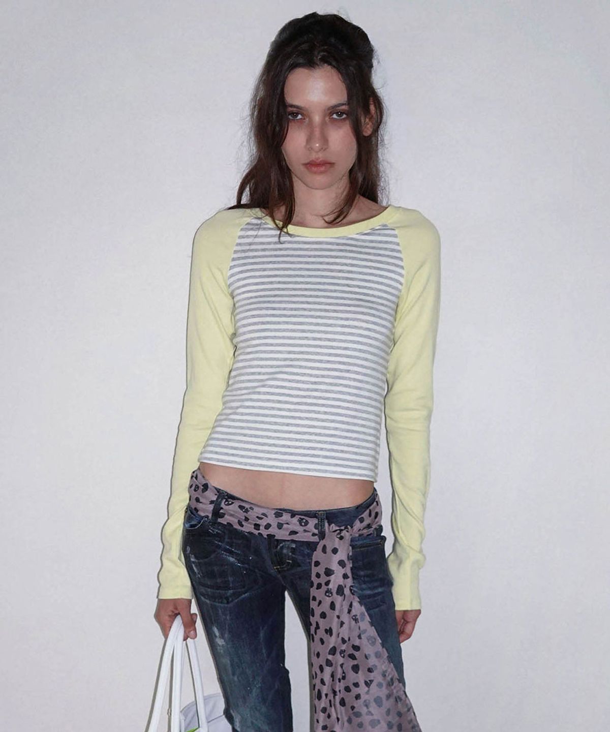 스컬프터(SCULPTOR) Striped Raglan Tee Lemon