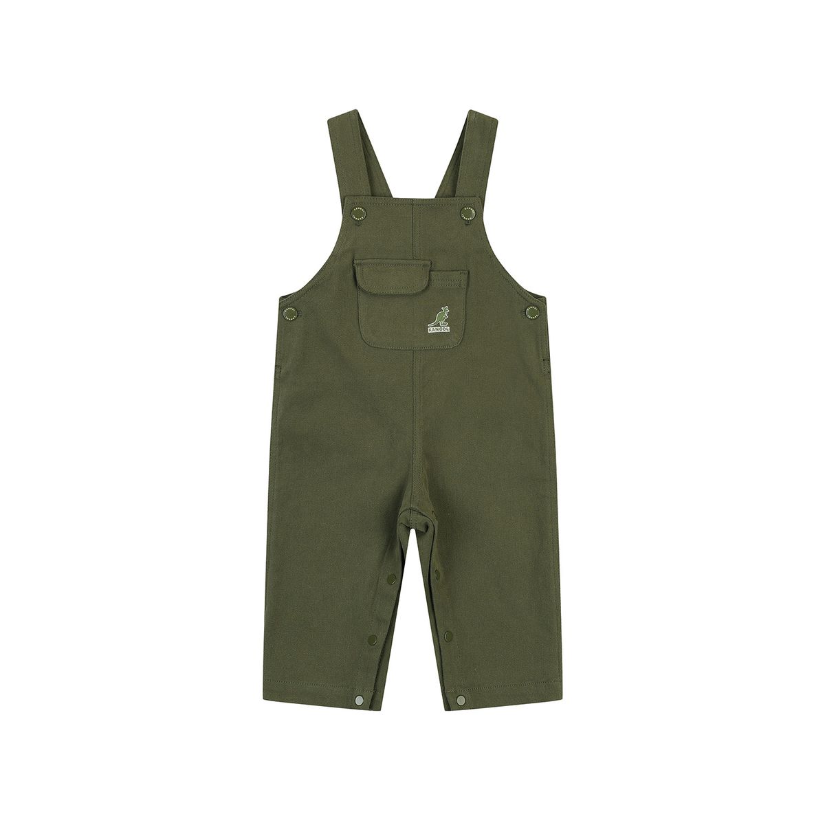 캉골키즈(KANGOL KIDS) [베이비] 우븐 오버롤 SC 0D24 카키