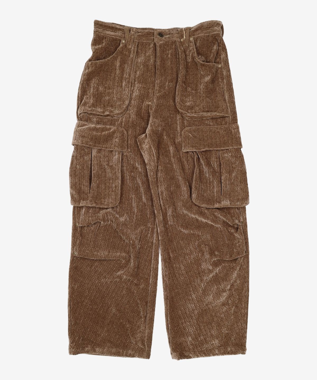 웨슬리 휴스턴(WESLEYHYUSTON) CAIMAN VELVET CARGO PANTS BROWN M