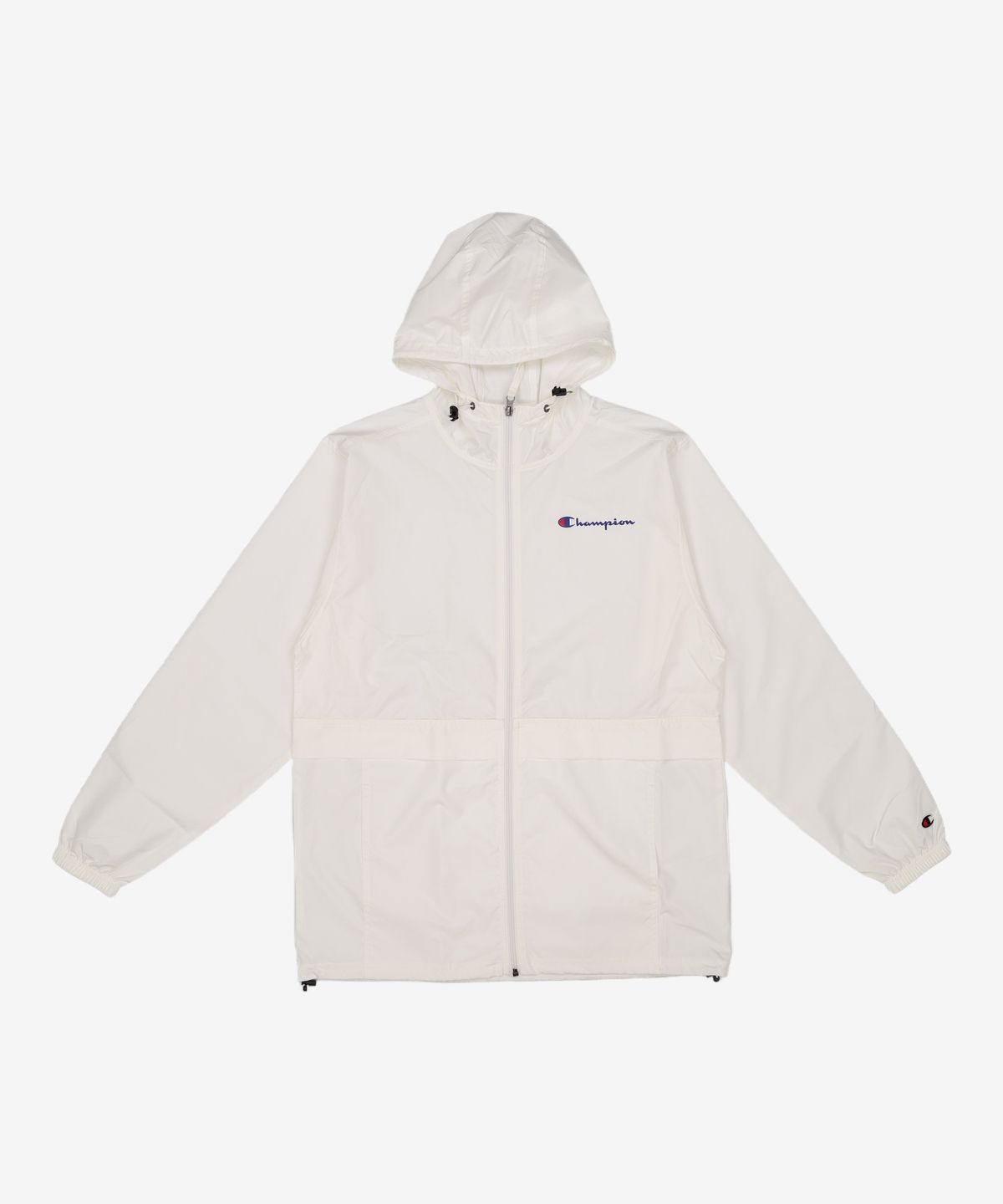 챔피온(CHAMPION) 로고 풀집업 바람막이 White M