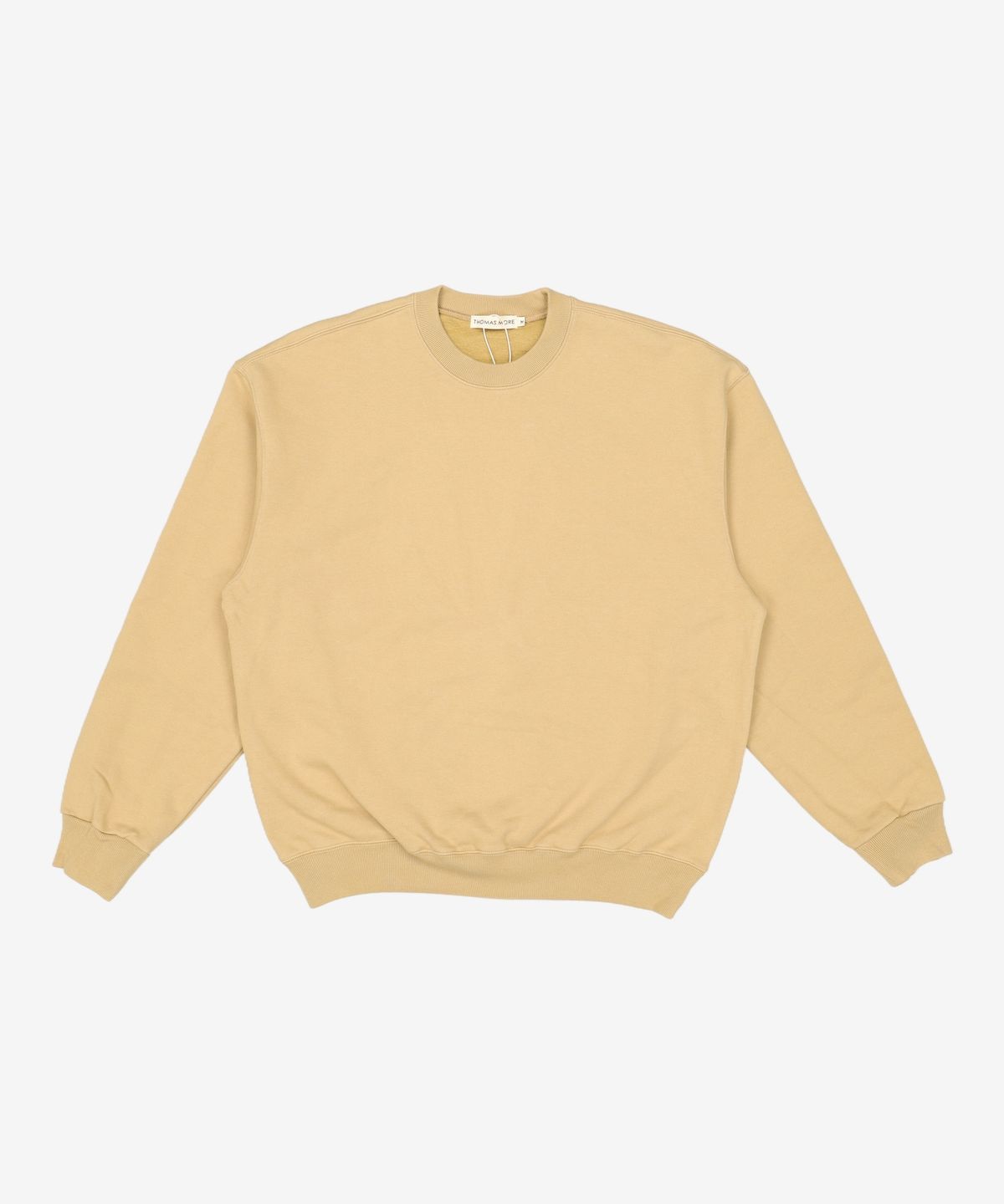 토마스모어(THOMASMORE) TC3-TS02 데일리 스웻 라운드-옐로우베이지 M