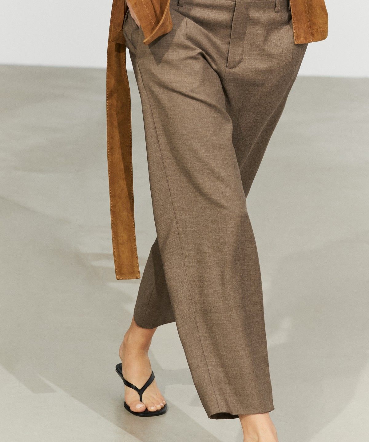 마시모두띠(MASSIMO DUTTI) 100% 울 멜란지 수트 팬츠