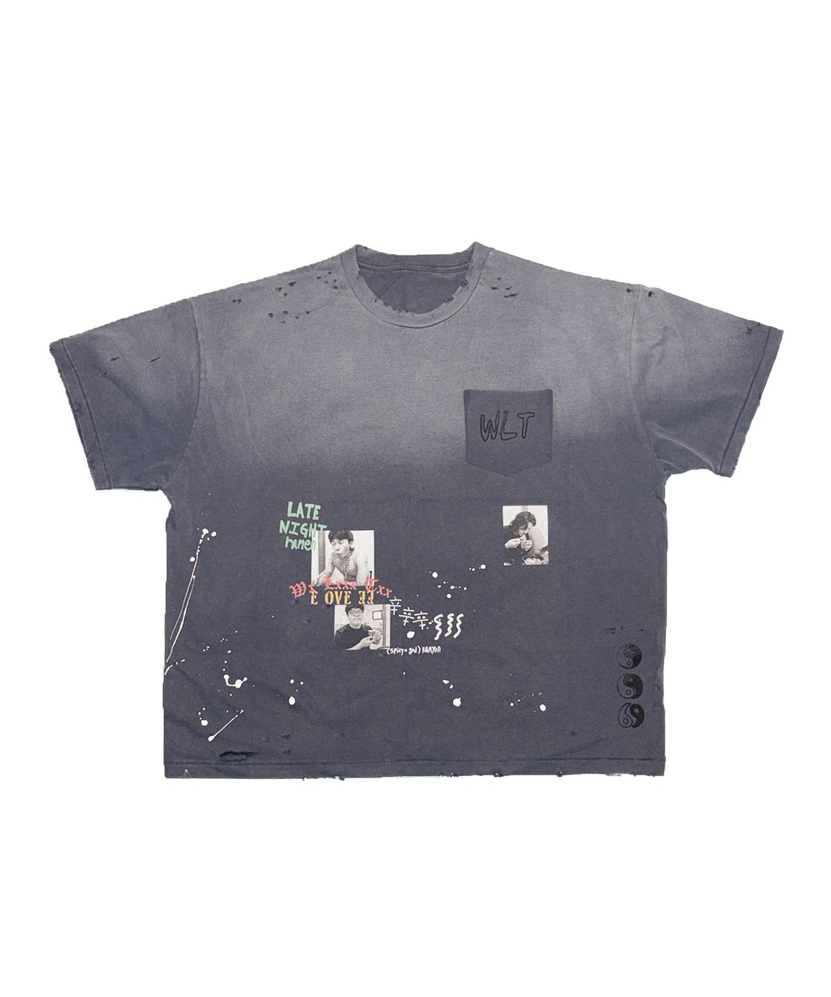 위러브티(WELOVETEE) SUNFADED GRAPHIC TEE [VINTAGE NAVY]