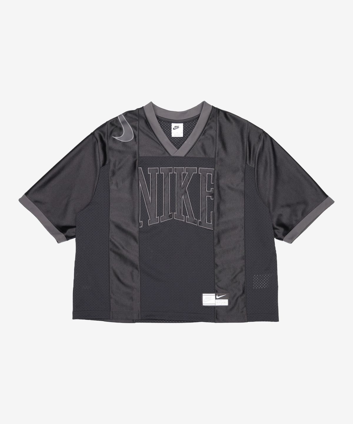 나이키(NIKE) 스포츠웨어 스트리트 오버사이즈 반소매 그래픽 저지 W - 블랙:앤트러사이트 / HJ0281-010 M
