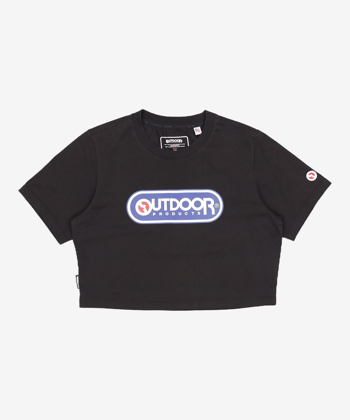 아웃도어 프로덕츠(OUTDOOR PRODUCTS) 프론트 로고 크롭 티셔츠 FRONT LOGO CROPPED T-SHIRT S