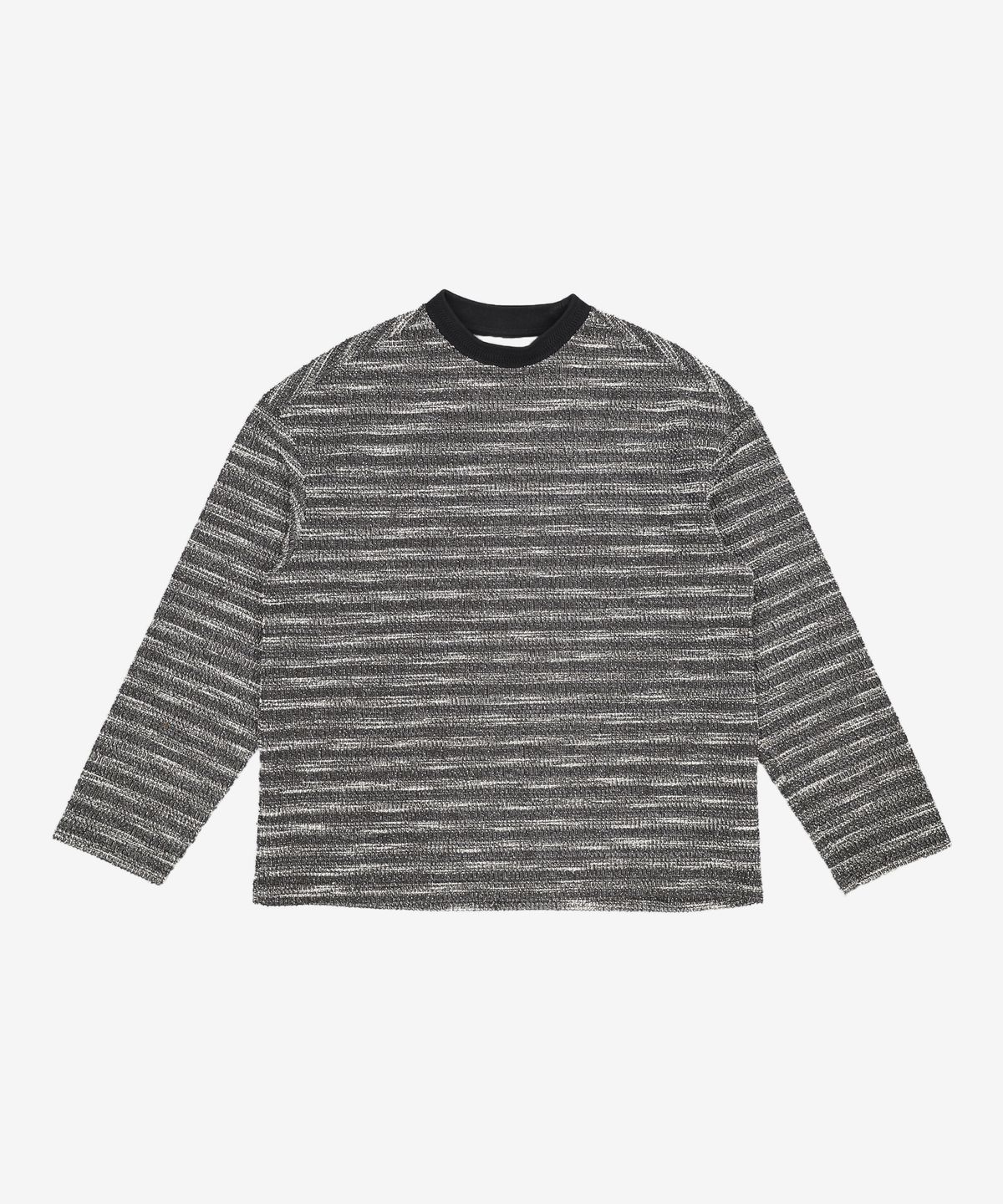 메종미네드(MAISON MINED) MIXED BOUCLE KNIT LONG SLEEVE BLACK S