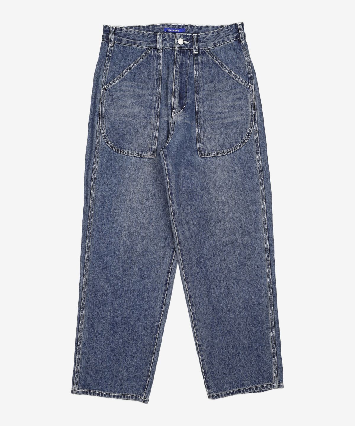 네이더스(NEITHERS) FRONTMAN DENIM PANTS (WASHED BLUE) 4