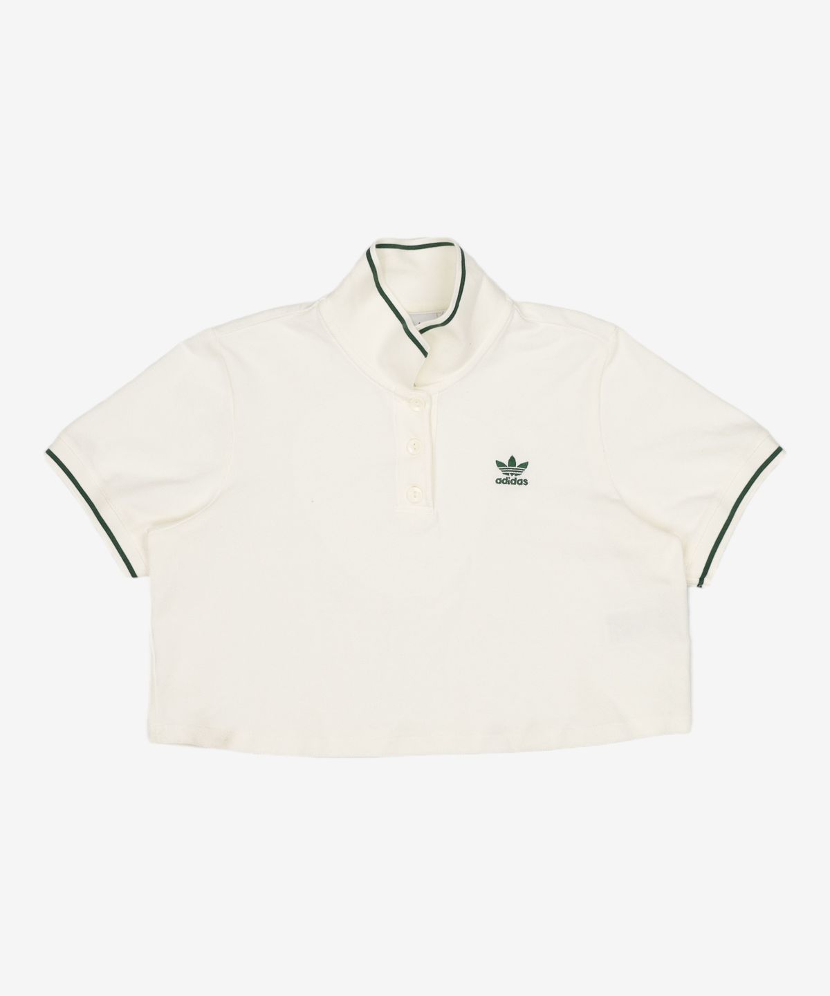 아디다스(ADIDAS) 폴로 티 - 화이트:그린 / H56468 M