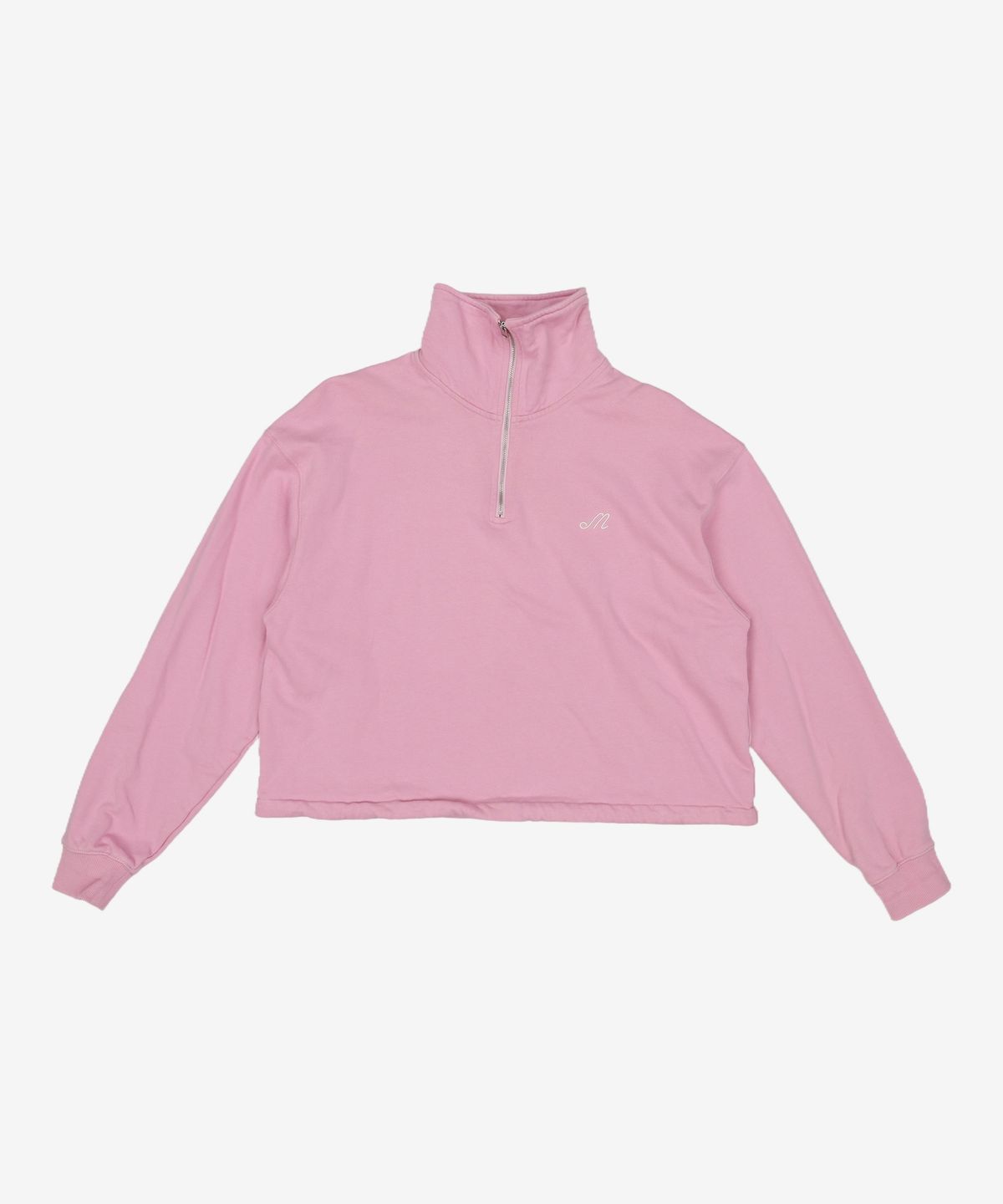 마리떼 프랑소와 저버(MARITHÉ + FRANҪOIS GIRBAUD) W HALF ZIPUP CROP SWEATSHIRT pink M