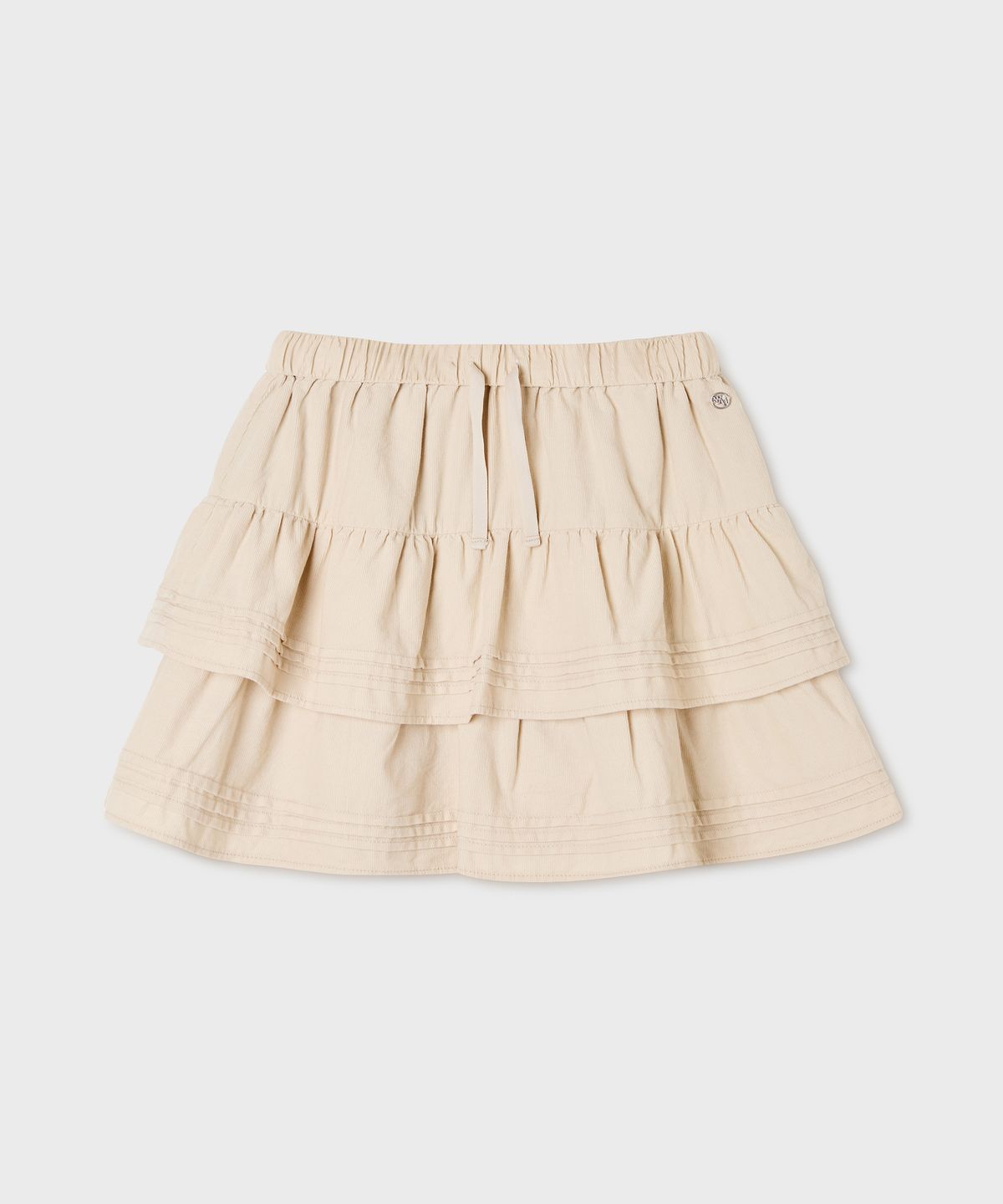 후아유(WHO.A.U) Corduroy Short Tiered Skirt / WHWHG4921F