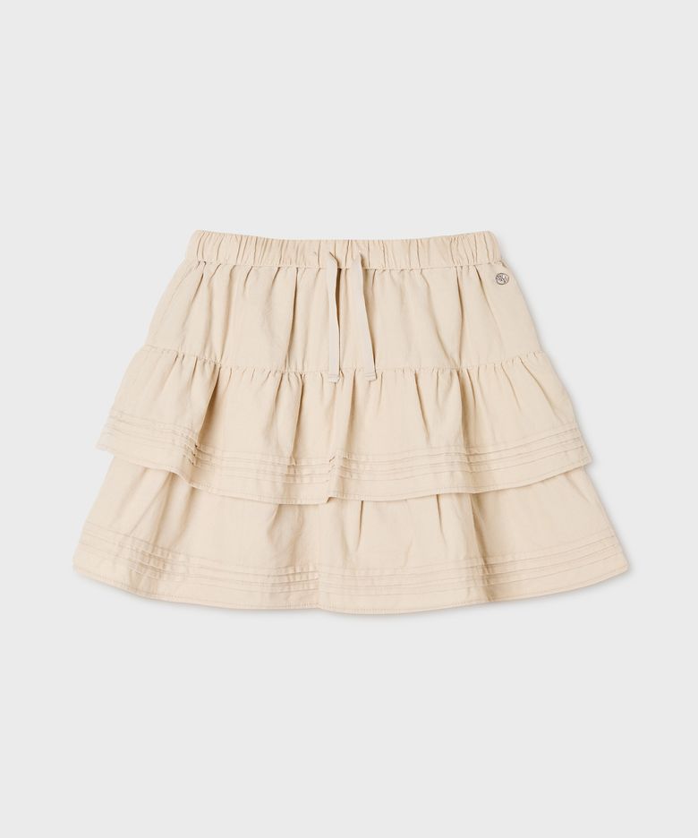 Corduroy Short Tiered Skirt / WHWHG4921F
