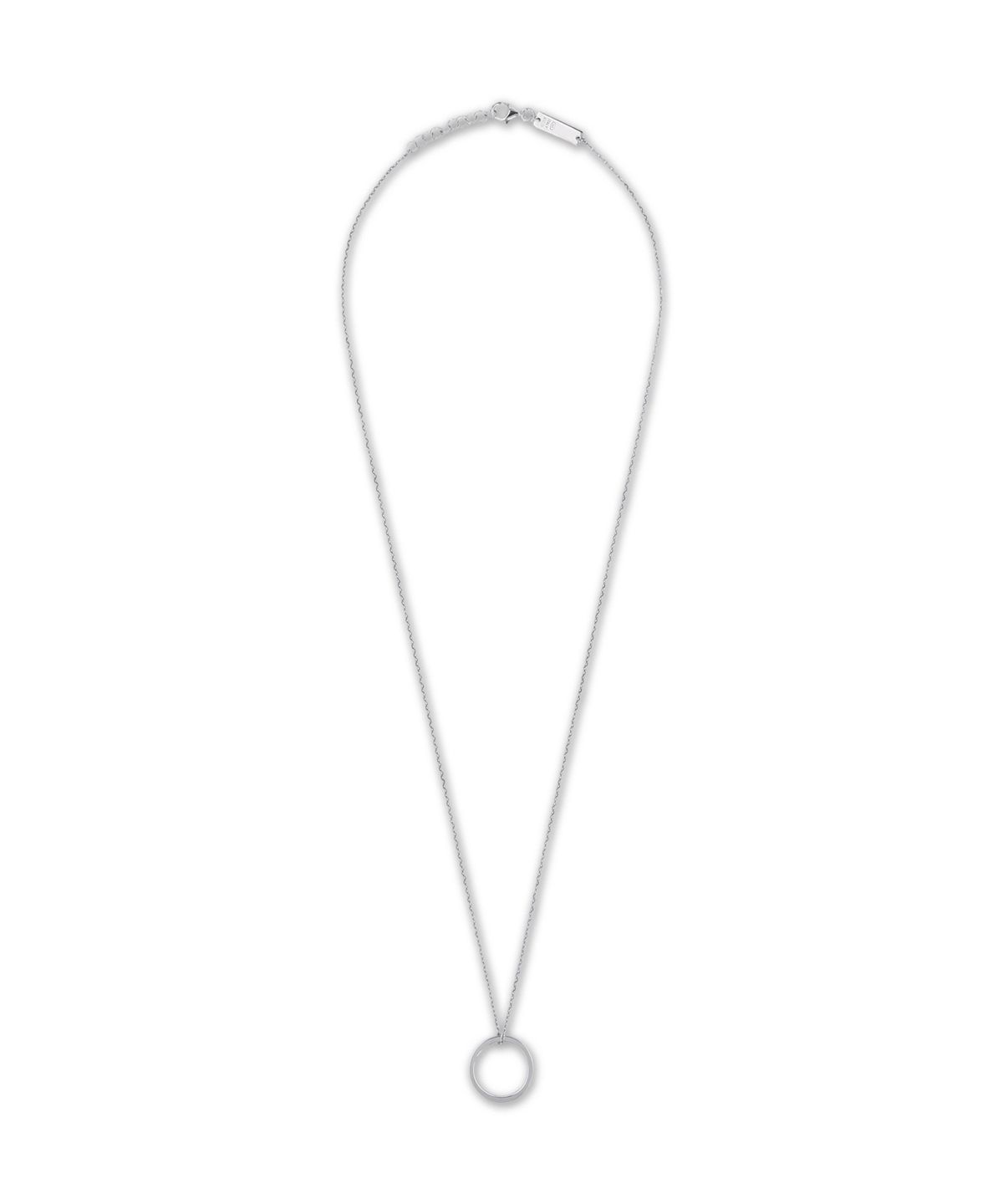 메종 마르지엘라(MAISON MARGIELA) 로고 레퍼런스 링 3MM 목걸이 - 실버 / SM1UU0066P8865102