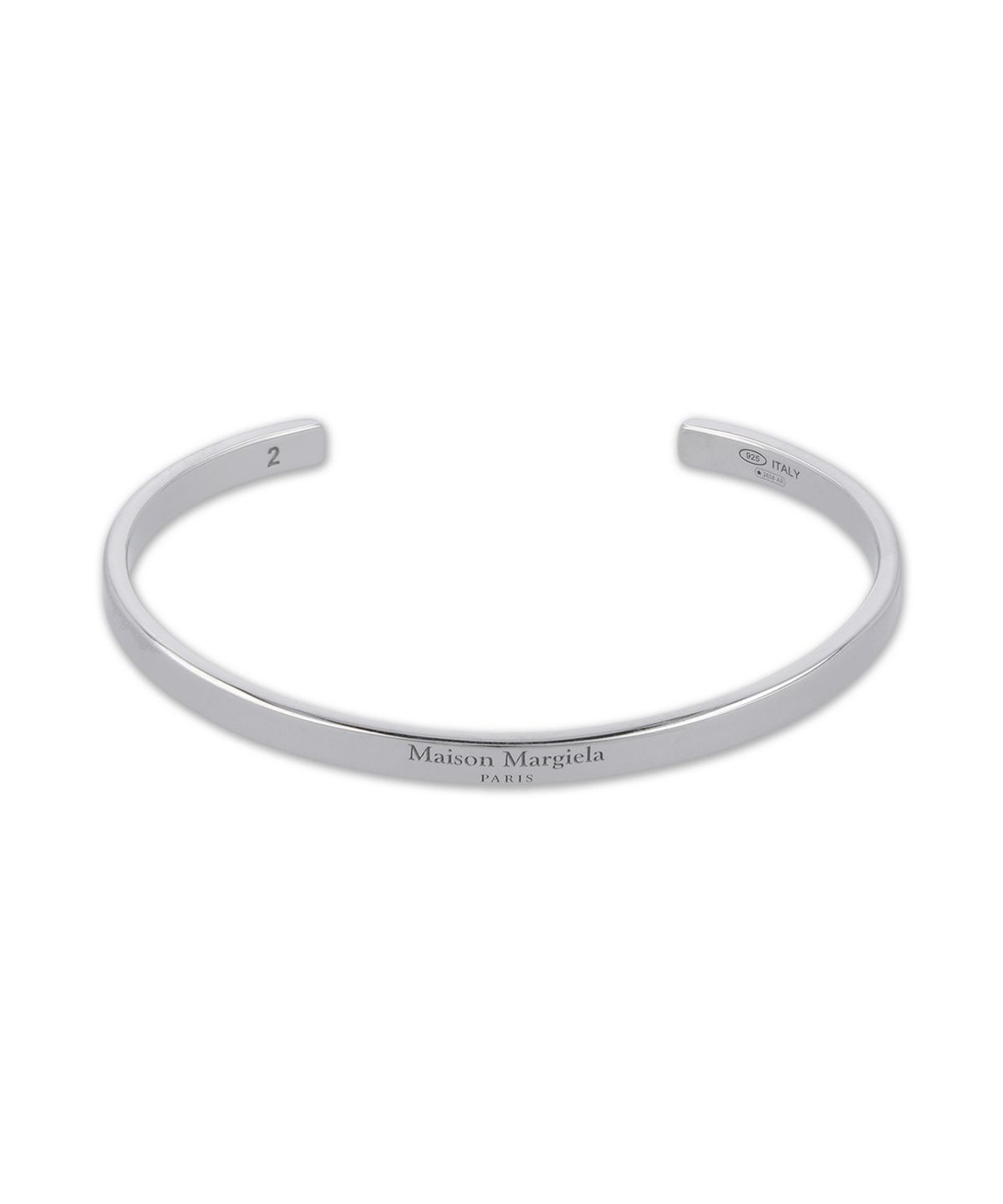 메종 마르지엘라(MAISON MARGIELA) 로고 레퍼런스 4MM 귀걸이 - 실버 / SM1UY0103P8865102