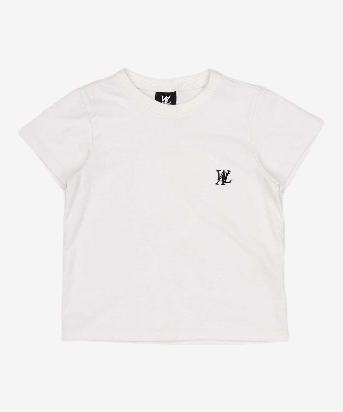 우알롱(WOOALONG) Signature soft slim line T-shirt - WHITE S