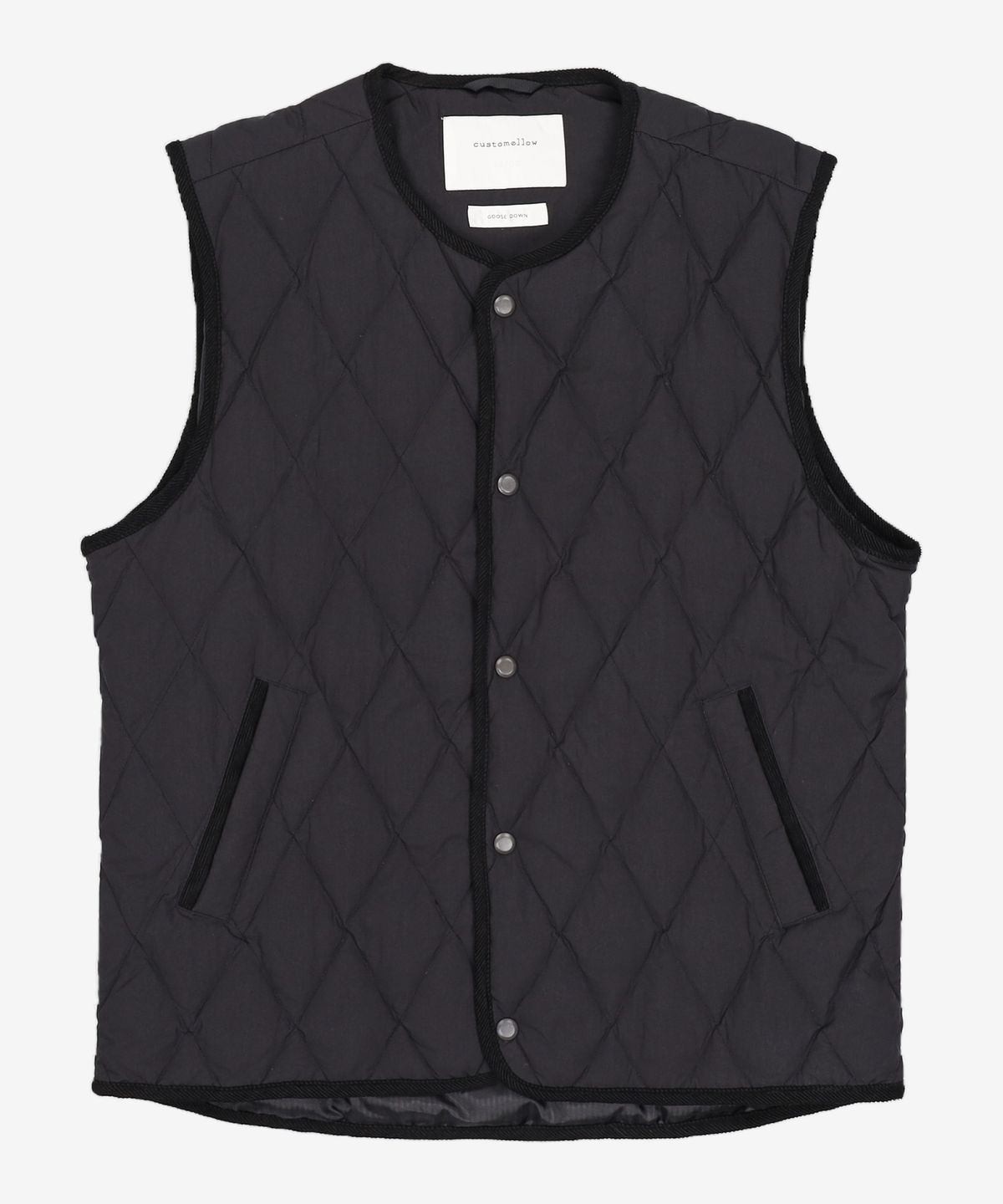 커스텀멜로우(CUSTOMELLOW) quilting down vest_CWUAW21751BKX 100