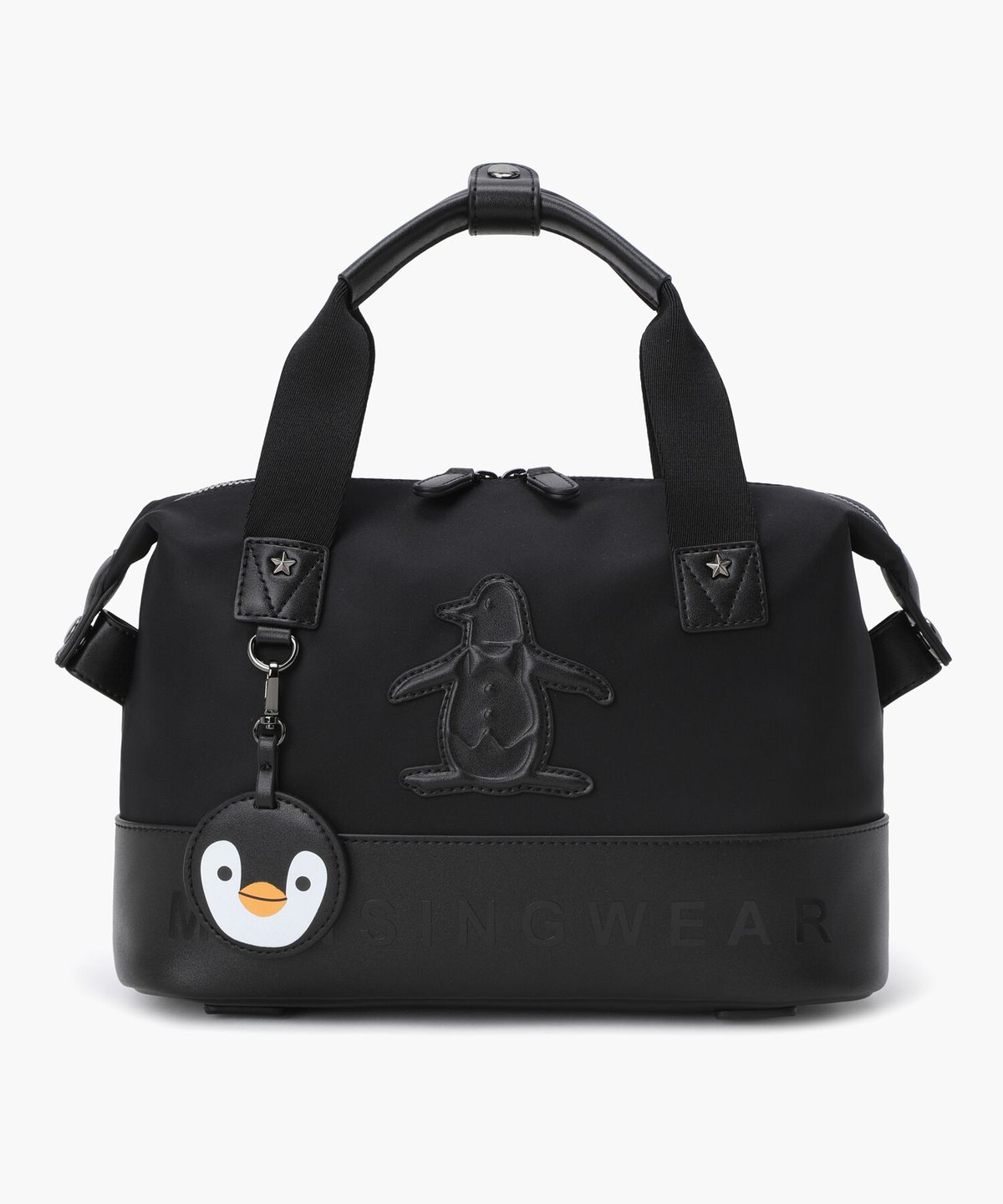 먼싱웨어(MUNSINGWEAR) 여성 볼륨 와펜 토트백 블랙 MR322LBG71