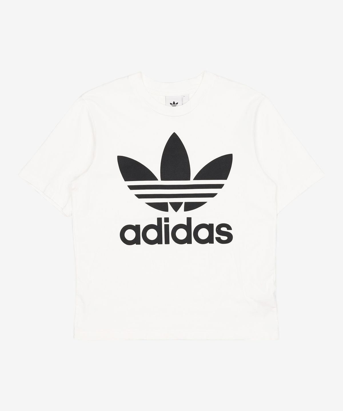아디다스(ADIDAS) 오버사이즈 트레포일 티셔츠 - 화이트 / CW1212 M