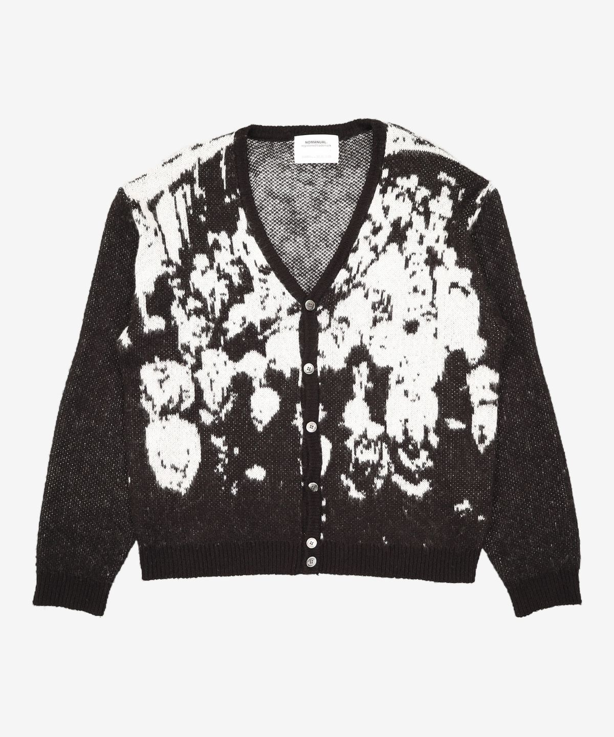 노매뉴얼(NOMANUAL) PPS HAIRY CARDIGAN - BLACK L