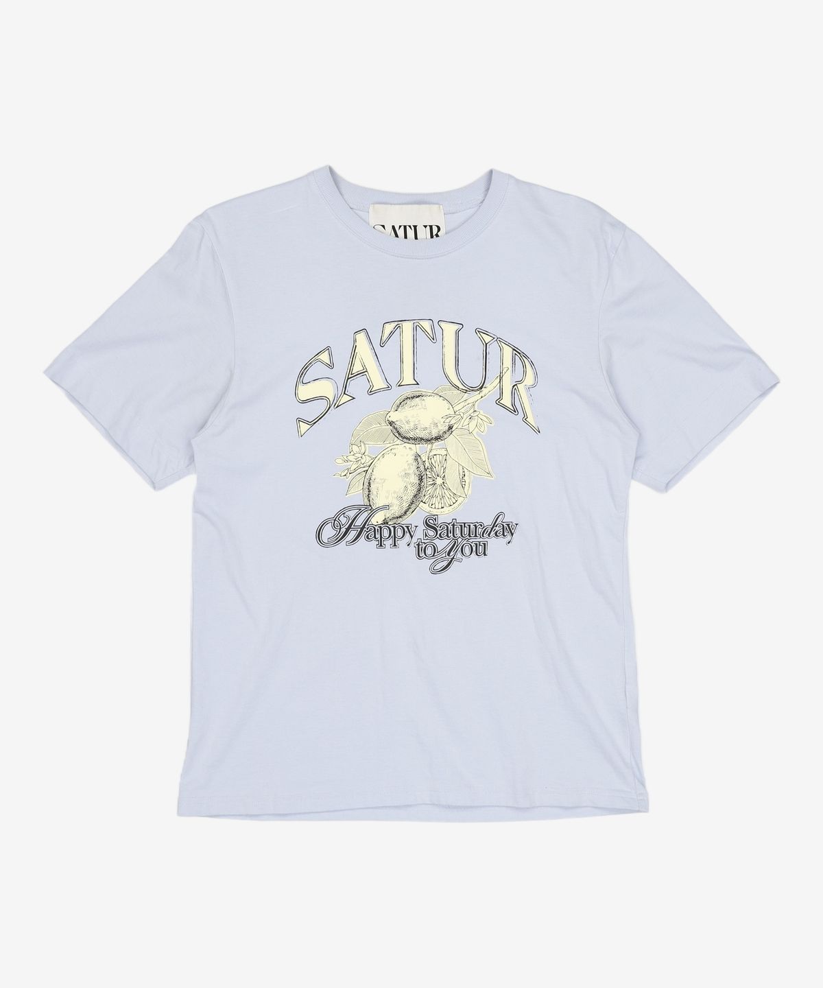 세터(SATUR) (W) 시트론 썸머 그래픽 반팔 티셔츠 라이트 블루 M