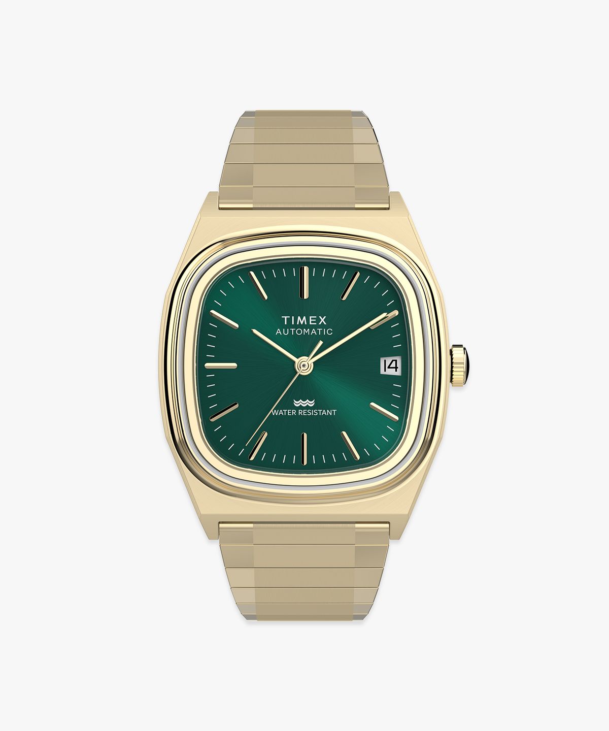 타이맥스(TIMEX) E라인 오토매틱 1983 그린다이얼 레트로시계 34mm