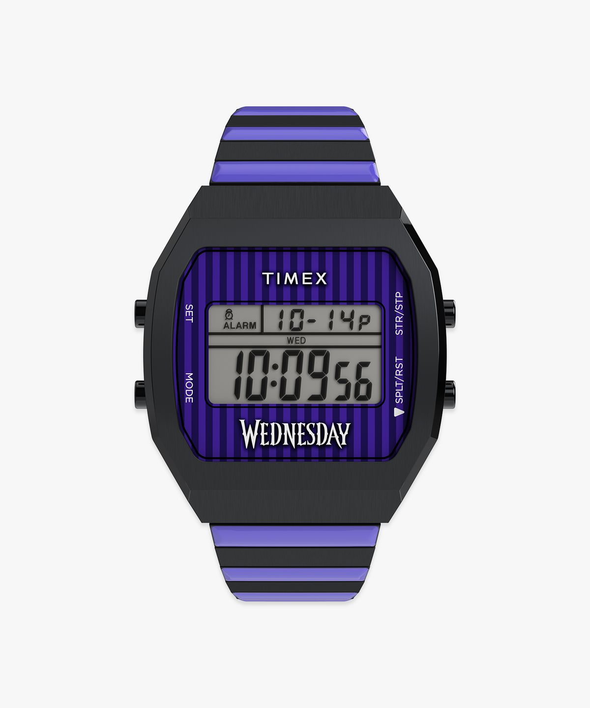 타이맥스(TIMEX) 타이맥스 x 웬즈데이 T80 블랙 앤 퍼플 콜라보시계 36mm