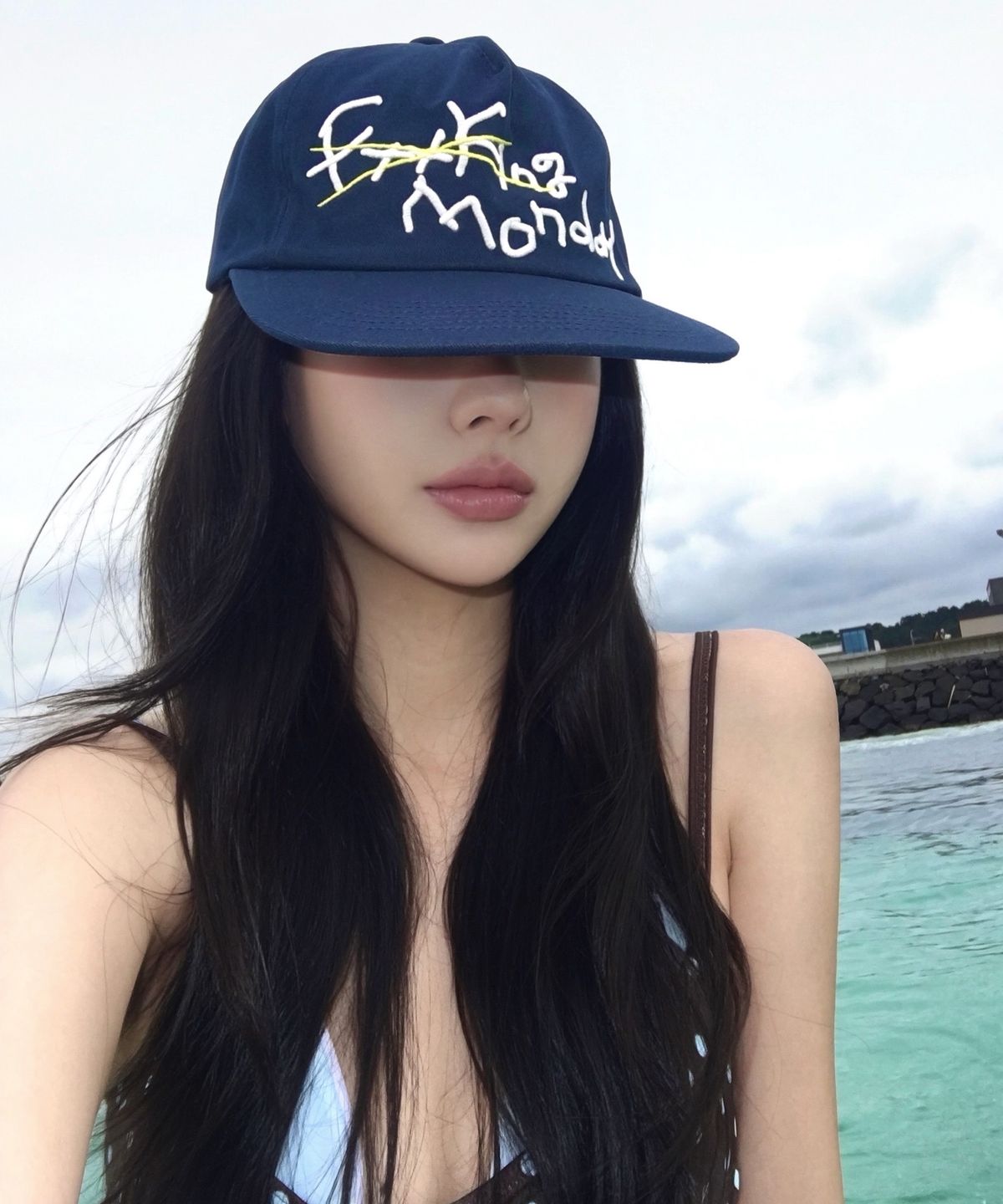 누오지누오(NUOJINUO) 퍽 먼데이 캡 (네이비)