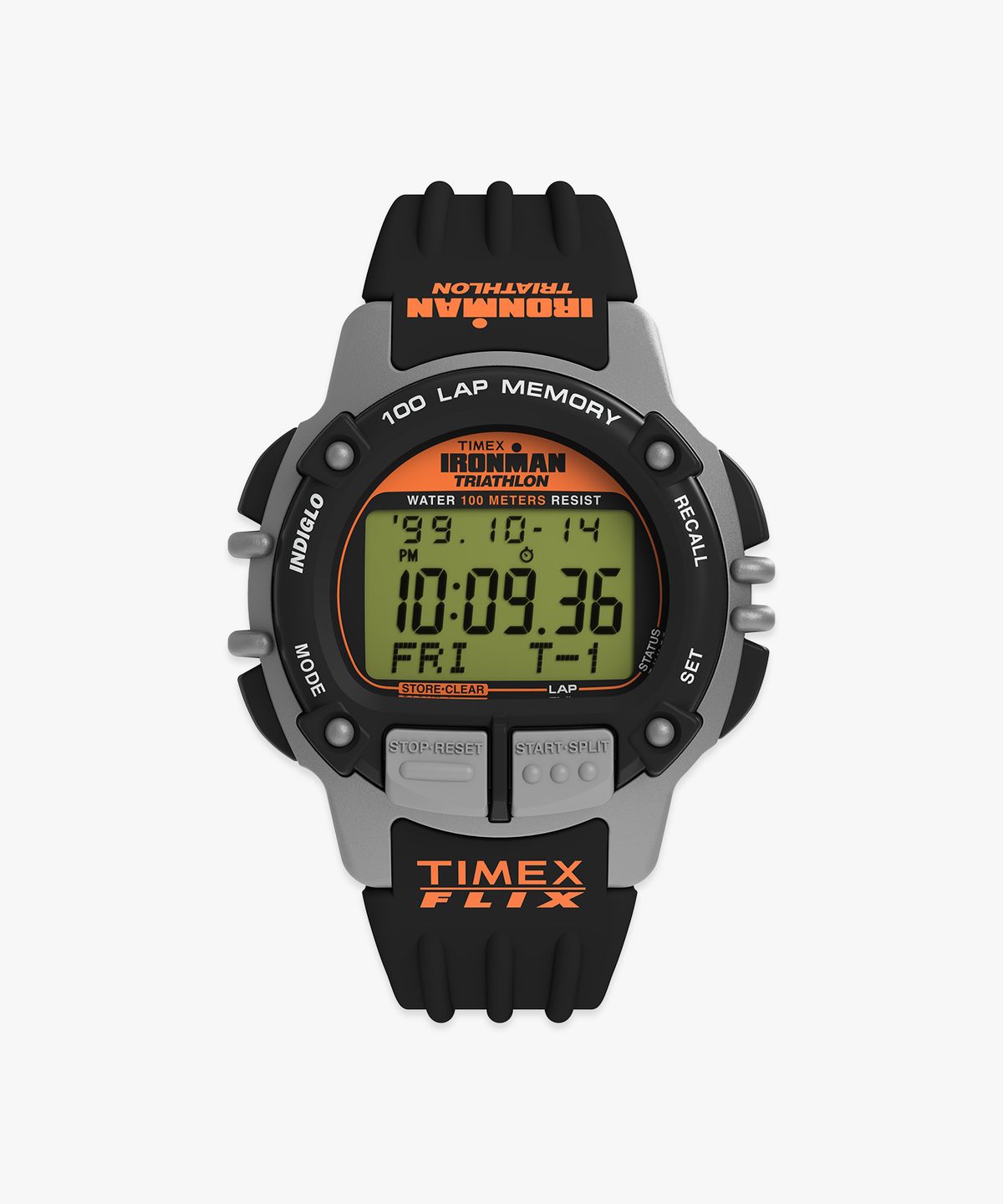 타이맥스(TIMEX) 아이언맨 플릭스 100랩 러닝시계 42mm
