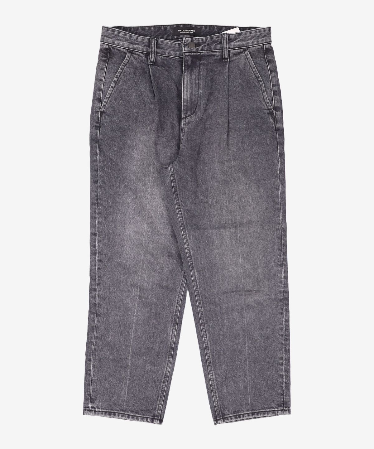 피스워커(PIECE WORKER) One Tuck Trousers Black / New Tapered M