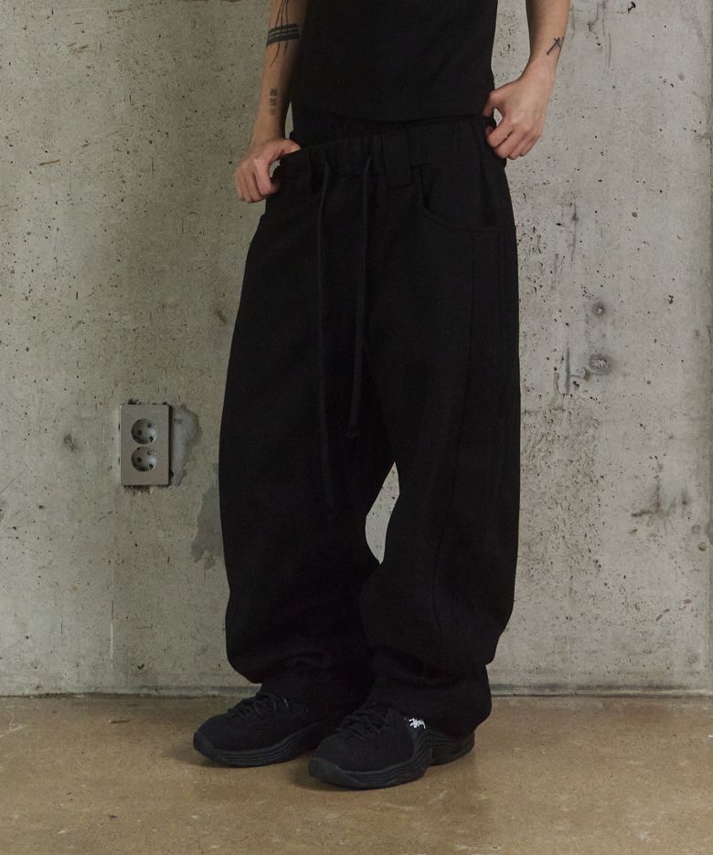 Technical Curved Sweat Pants