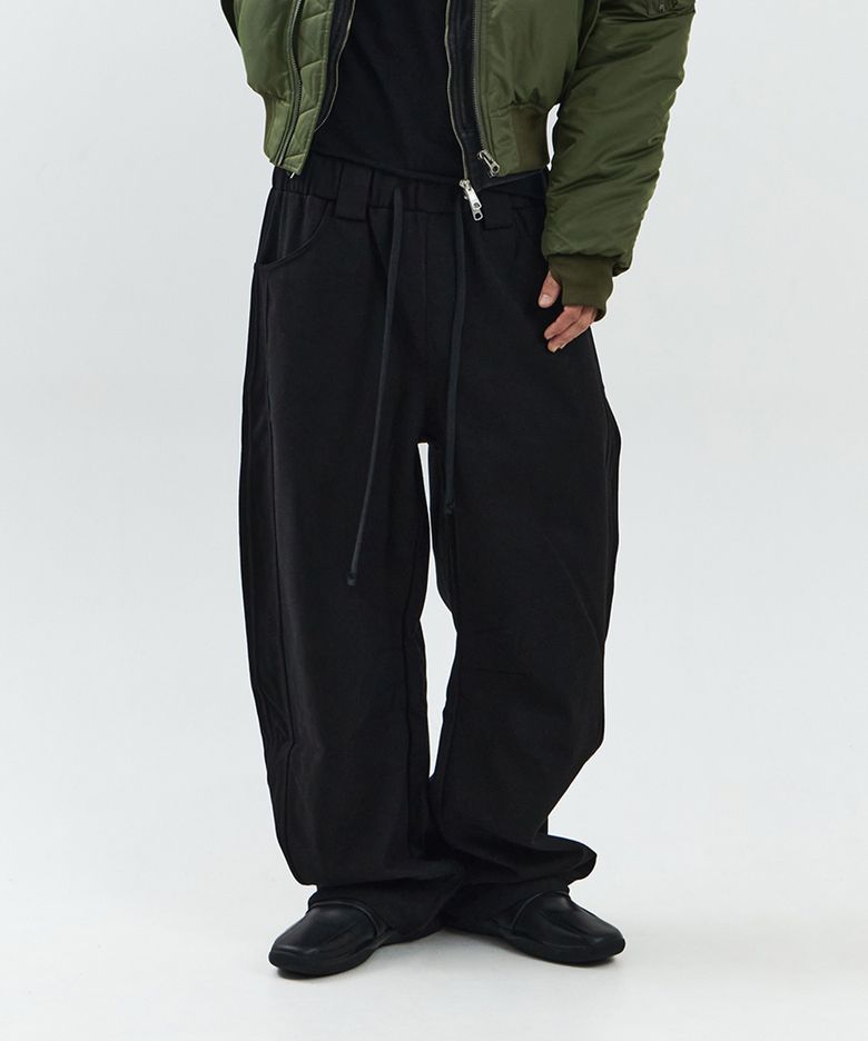 Technical Curved Sweat Pants