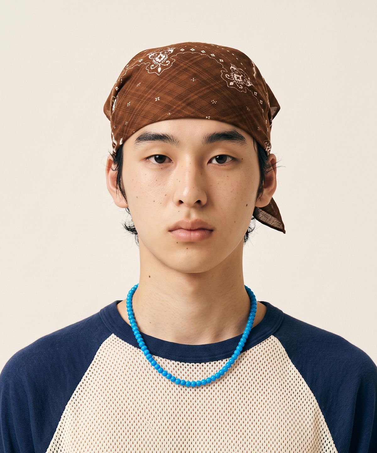 발롱블랑 라이프(BALLONBLANC LIFE) Motif Bandana - BROWN