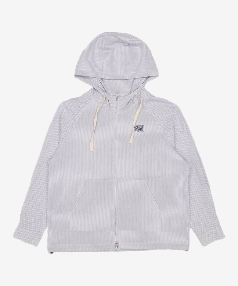CLASSIC LOGO HOODED PATTERN JACKET stripe S
