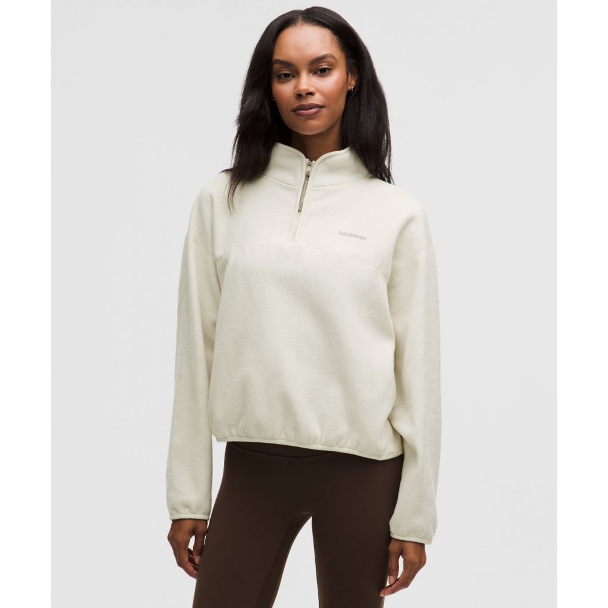 룰루레몬(LULULEMON) 텀블드 플리스 하프집 재킷  LTIV LTIV WSHG