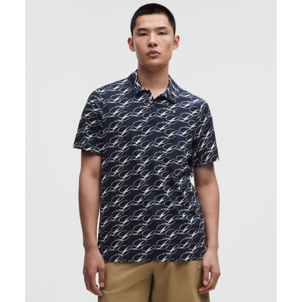 룰루레몬(LULULEMON) 로고 스포츠 폴로 숏슬리브  CMVT